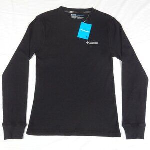 NWT COLUMBIA SPORTSWEAR THERMAL LONG SLEEVE BLACK SMALL T-SHIRT L369